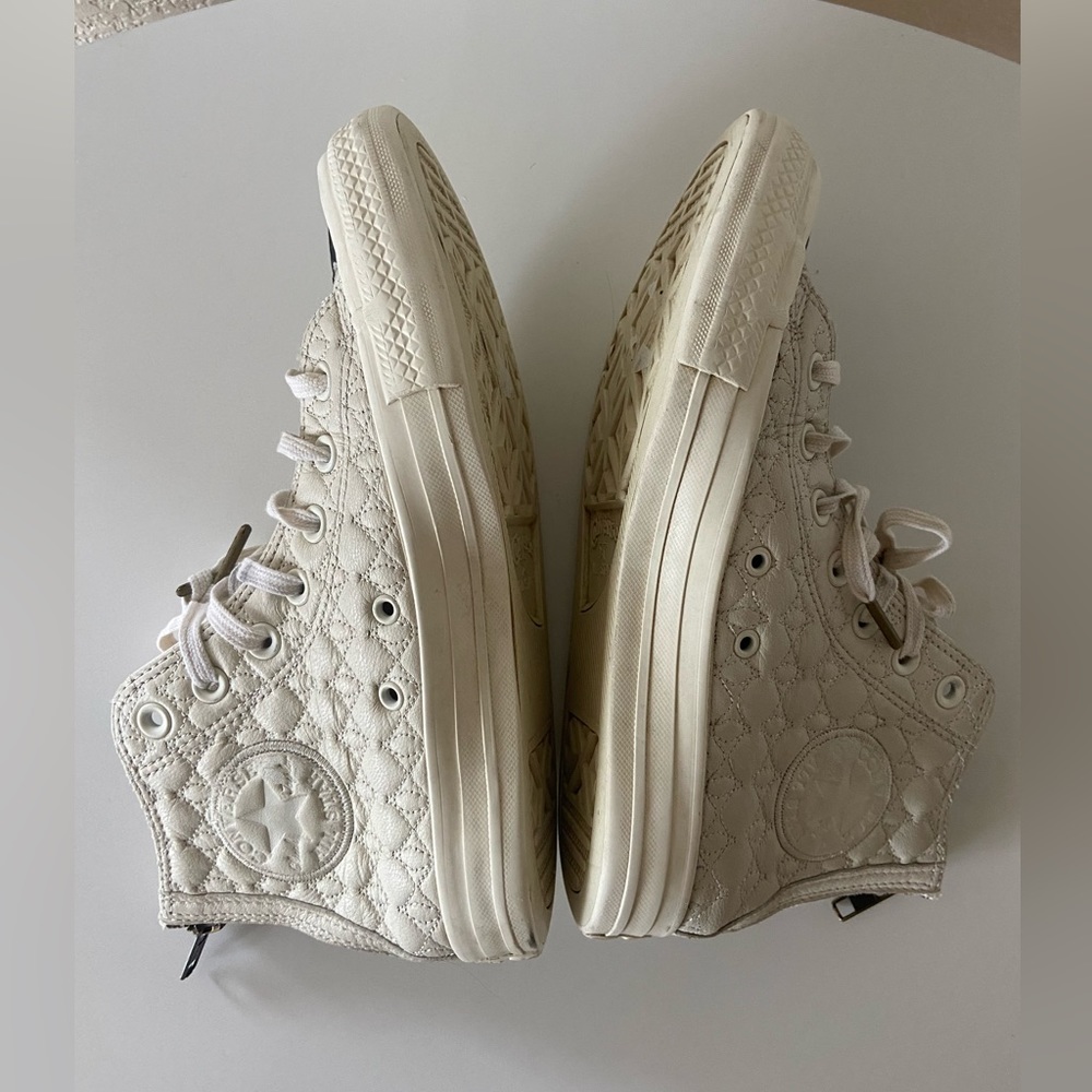 Converse Special Edition Zip Up Leather Hitops - Picture 3 of 8